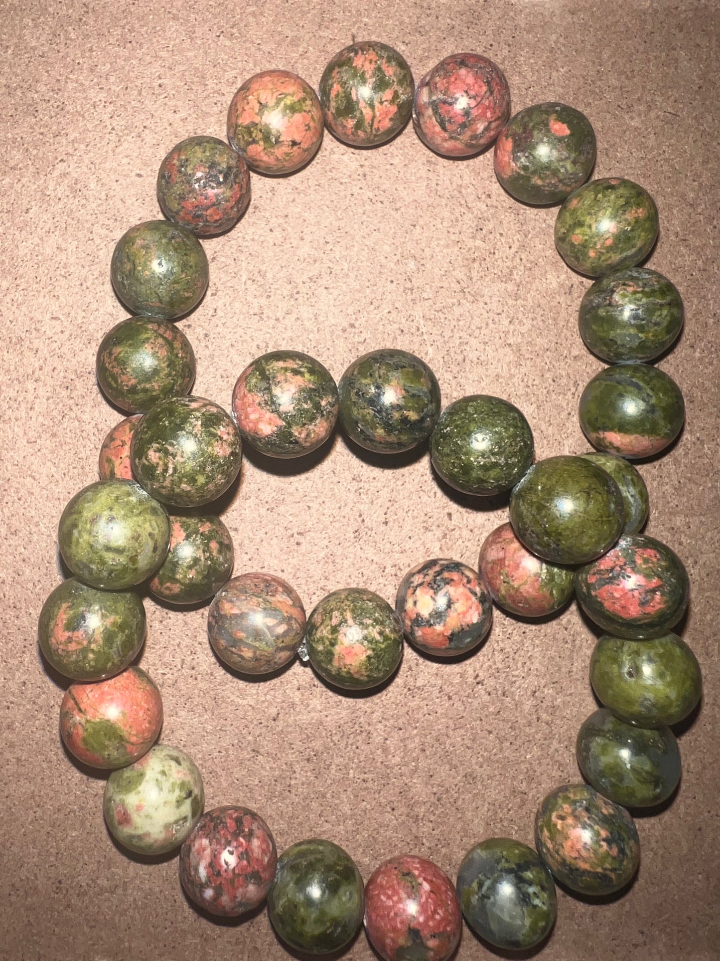 Green Unakite Stone Bracelet