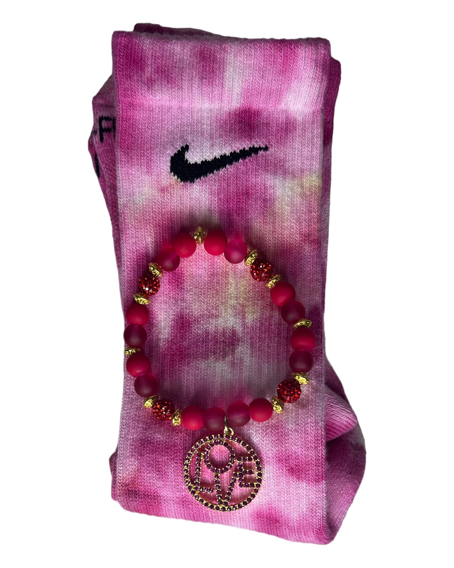 Tie Dye Sock/Bracelet Set